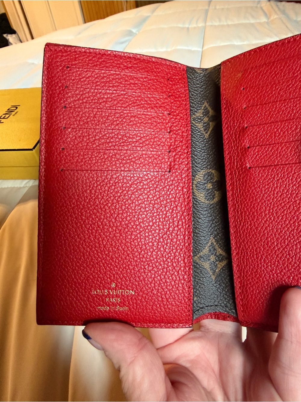 Louis Vuitton Pallas Red & Monogram Wallet - Picture 7 of 10